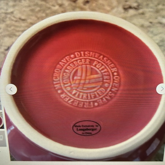 Longaberger Paprika 2 Qt. Pitcher - Picture 6 of 8